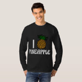 Ik hou van ananas Schattige fruit T-shirt (Voorkant volledig)