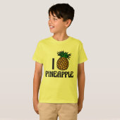 Ik hou van ananas zomer Kinder T-shirt (Voorkant volledig)