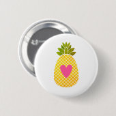 Ik hou van ananassen ronde button 5,7 cm (Voorkant /achterkant)