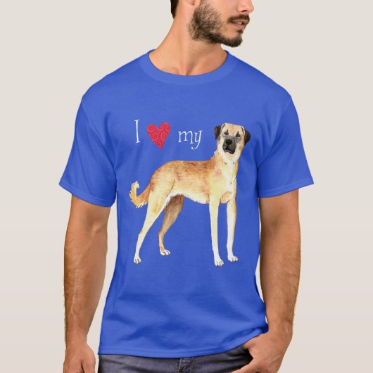 Ik hou van Anatolian Shepherd T-shirt (Voorkant)