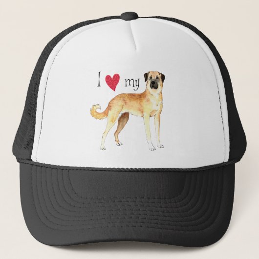 Ik hou van Anatolian Shepherd Trucker Pet (Voorkant)