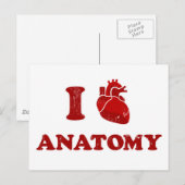 ik hou van anatomie2 briefkaart (Voorkant / Achterkant)