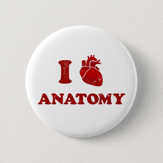 ik hou van anatomie2 ronde button 5,7 cm (Voorkant)