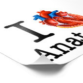 Ik hou van Anatomie Foto Afdruk (Hoek)