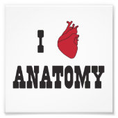 Ik hou van anatomie foto afdruk (Voorkant)