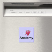 Ik hou van anatomie met menselijk hart! magneet (Insitu (Vaatwasser))