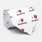 Ik hou van anatomie met menselijk hart! stropdas (Opgerold)