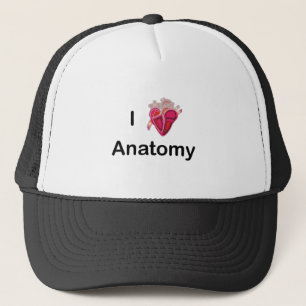 Ik hou van anatomie met menselijk hart! trucker pet