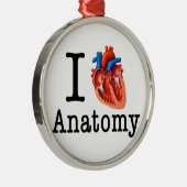 Ik hou van Anatomie Metalen Ornament (Rechts)