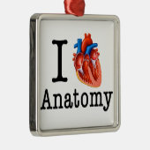 Ik hou van Anatomie Metalen Ornament (Rechts)