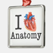Ik hou van Anatomie Metalen Ornament (Links)