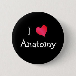 Ik hou van anatomie ronde button 5,7 cm