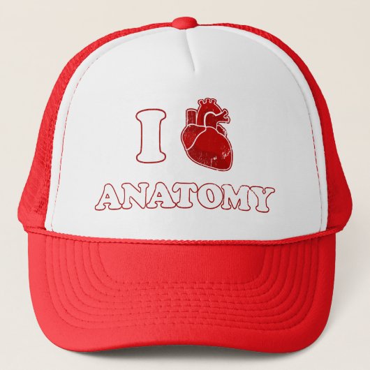 ik hou van anatomie trucker pet (Voorkant)