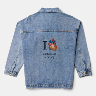 Ik hou van anatomische nauwkeurigheid  denim jacket