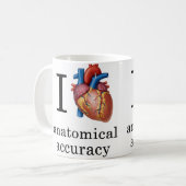 Ik Hou van Anatomische Nauwkeurigheid Mok (Voorkant links)