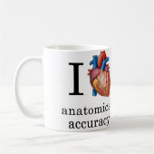 Ik Hou van Anatomische Nauwkeurigheid Mok (Links)