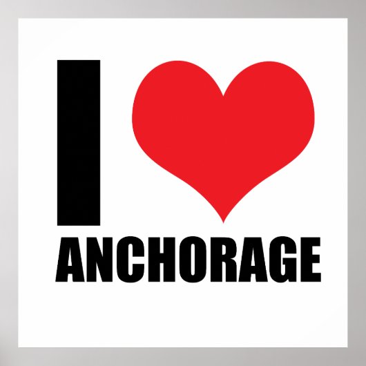 Ik hou van Anchorage Poster (Voorkant)