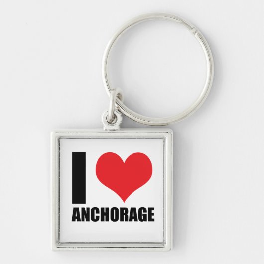 Ik hou van Anchorage Sleutelhanger (Voorkant)