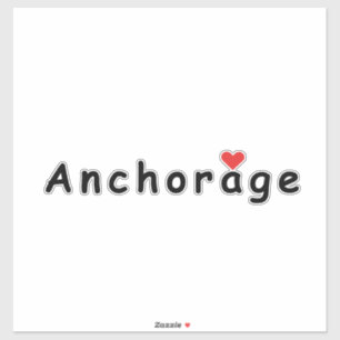 Ik hou van Anchorage Sticker