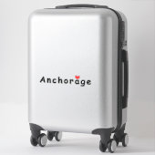 Ik hou van Anchorage Sticker (Koffer)