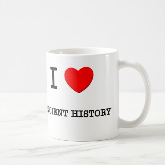 Ik hou van ANCIENTE GESCHIEDENIS Koffiemok (Rechts)