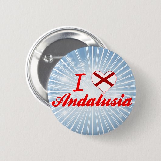 Ik hou van Andalusië, Alabama Ronde Button 5,7 Cm (Voorkant /achterkant)