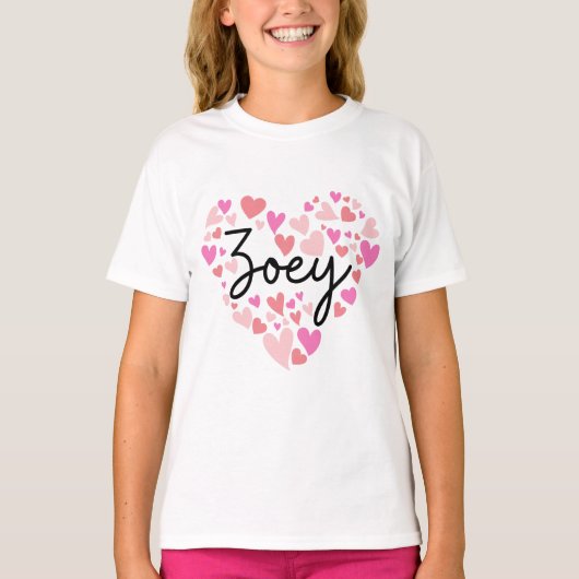 Ik hou van Andi - harten voor Andi T-shirt (Voorkant)