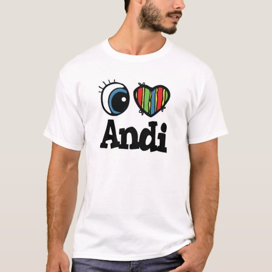 Ik hou van Andi T-shirt (Voorkant)