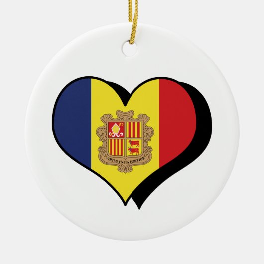 Ik hou van Andorra ornament (Voorkant)