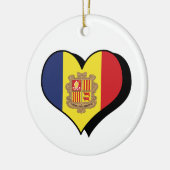 Ik hou van Andorra ornament (Links)