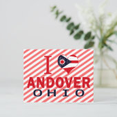 Ik hou van Andover, Ohio Briefkaart (Staand voorkant)