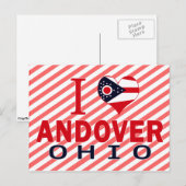 Ik hou van Andover, Ohio Briefkaart (Voorkant / Achterkant)