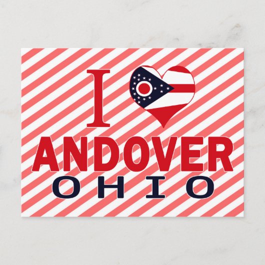 Ik hou van Andover, Ohio Briefkaart (Voorkant)