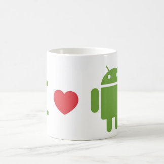 ik hou van android koffiemok