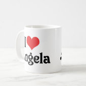 Ik hou van Angela Koffiemok (Voorkant links)
