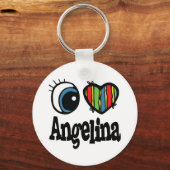 Ik hou van Angelina Sleutelhanger (Voorkant)