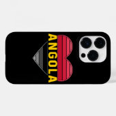 Ik hou van Angola, Angola hart Case-Mate iPhone Case (Achterkant (horizontaal))