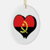 Ik hou van Angola-ornament Keramisch Ornament (Rechts)