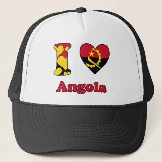 Ik hou van Angola Trucker Pet (Voorkant)