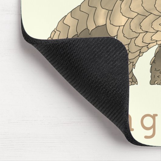 Ik hou van angolines bedreigde diersoorten muismat (Hoek)