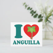 Ik hou van Anguilla Briefkaart (Staand voorkant)
