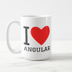 Ik hou van angular koffiemok