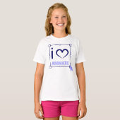 Ik hou van Animate T-shirt (Voorkant volledig)