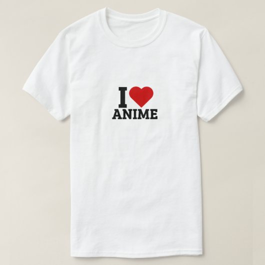 Ik hou van anime - Anime Lover T-shirt (Design voorkant)