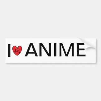 Ik hou van anime bumpersticker