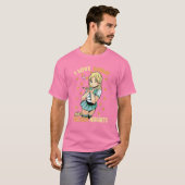 Ik hou van Anime en Chicken Nuggets - Cute Kawaii  T-shirt (Voorkant volledig)