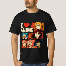 Ik hou van anime fan art t-shirt