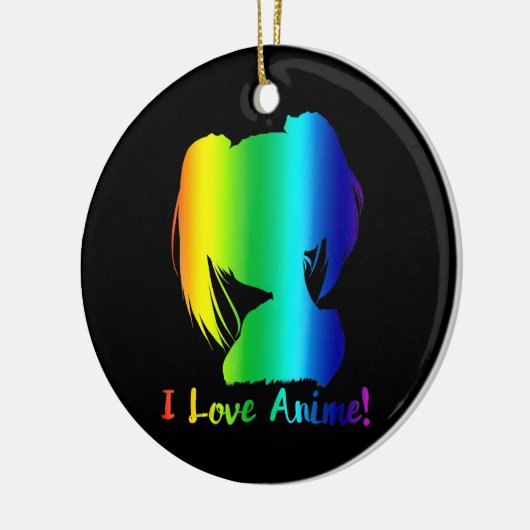 ik hou van anime grappige manga cosplay keramisch ornament (Links)