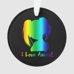 ik hou van anime grappige manga cosplay ornament