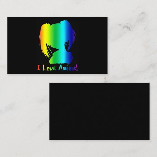 ik hou van anime grappige manga cosplay visitekaartje (Voorkant / Achterkant)